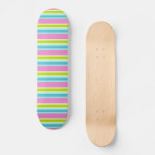 Pastel Stripes skateboard (Voorkant)