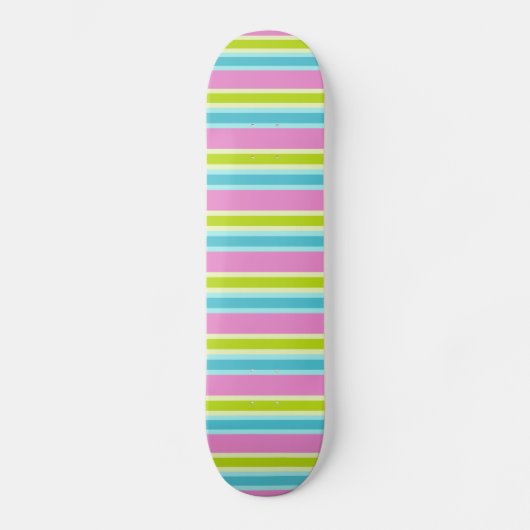 Pastel Stripes skateboard (Voorkant)