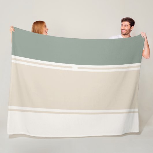 Pastel Stripes Variation 2 – Simple and Sleek Fleece Deken (In situ)