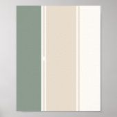 Pastel Stripes Variation 2 – Simple and Sleek Poster (Voorkant)