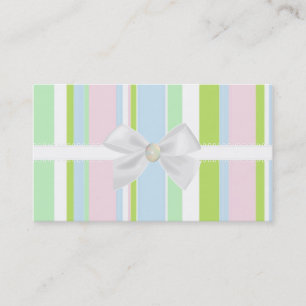 Pastel Stripes Visitekaartje