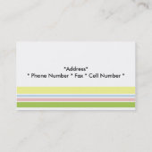 Pastel Stripes Visitekaartje (Achterkant)