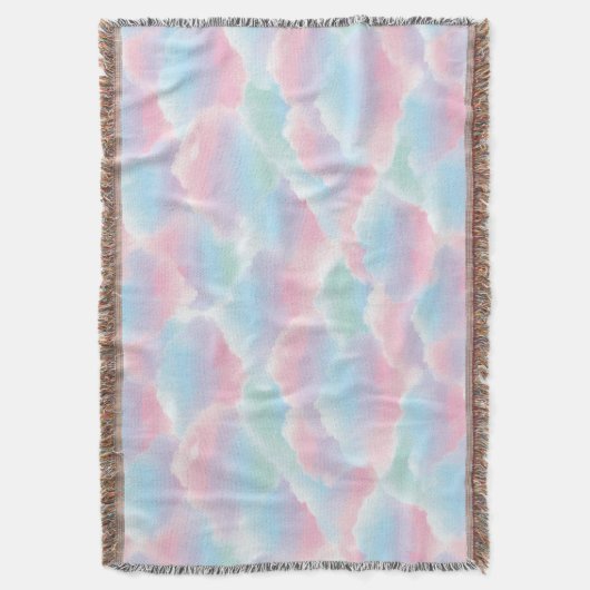 Pastel Stropdas-Dye Cloud Dreamy Soft Gradient Deken (Voorkant Verticaal)
