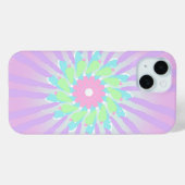 Pastel Stropdas-Dye Swirl iPhone Case (Achterkant (horizontaal))