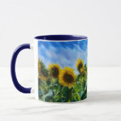 Pastel Style Art Zonnebloem Koffie Thee Mok (Links)