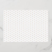 Pastel Subtle Cross One Photo Baptisme Roos Gold Folie Uitnodiging (Achterkant)