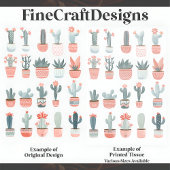 Pastel Succulent Cactus Collectie D1 Decoupage Tissuepapier