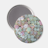 Pastel Succulent Garden Magnet (Voorkant / Achterkant)