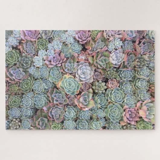 Pastel Succulent Garden Puzzle Legpuzzel (Horizontaal)