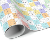 pastel sudoku cadeaupapier (Rol Hoek)