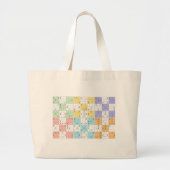 pastel sudoku grote tote bag (Voorkant)