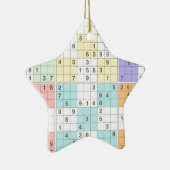 pastel sudoku keramisch ornament (Rechts)