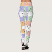 pastel sudoku - leggings (Achterkant)
