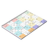 pastel sudoku notitieboek (Linkerzijde)