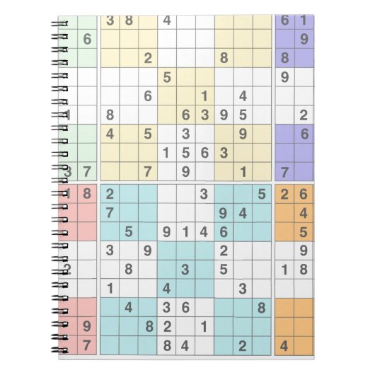 pastel sudoku notitieboek (Voorkant)