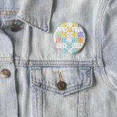 pastel sudoku ronde button 5,7 cm (In situ)