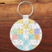 pastel sudoku sleutelhanger (Voorkant)