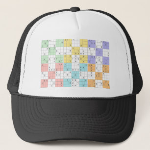 pastel sudoku trucker pet
