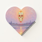 Pastel Sugar Skull-Notitieboek Notitieboek (Achterkant)