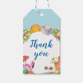 Pastel Summer Birthday Party Cadeaulabel