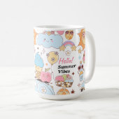 Pastel Summer Vibes Koffiemok (Voorkant rechts)