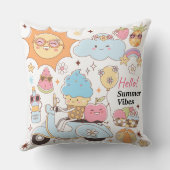 Pastel Summer Vibes Kussen (Achterkant)