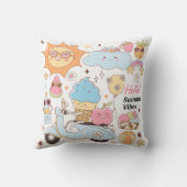Pastel Summer Vibes Kussen (Achterkant)