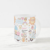 Pastel Summer Vibes Matglas Koffiemok (Voorkant rechts)