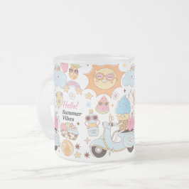 Pastel Summer Vibes Matglas Koffiemok