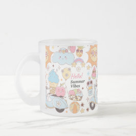 Pastel Summer Vibes Matglas Koffiemok