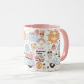 Pastel Summer Vibes Mok (Voorkant rechts)