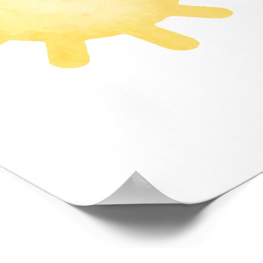 Pastel Sun Nursery Poster Kinder Room Decor (Hoek)