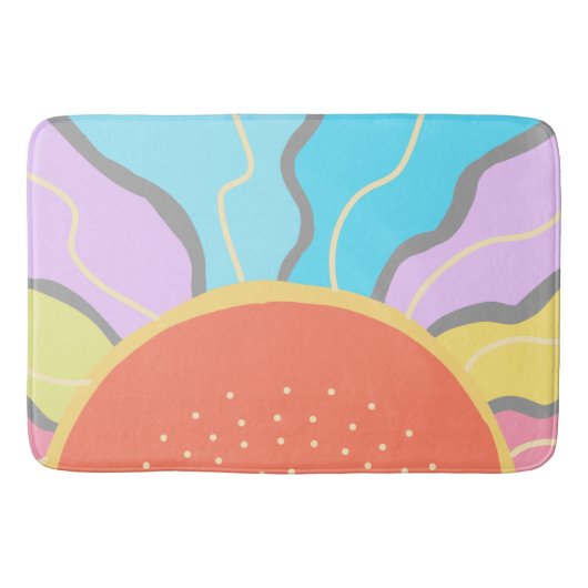 Pastel Sunrise Badmat (Voorkant)