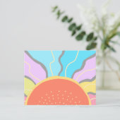 Pastel Sunrise Briefkaart (Staand voorkant)