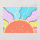 Pastel Sunrise Briefkaart (Voorkant)