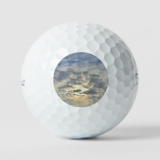 Pastel Sunrise Golfballen (Voorkant)