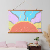 Pastel Sunrise Hangend Wandkleed (Slaapkamer)