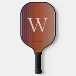 Pastel Sunrise Monogram Pickleball Paddle