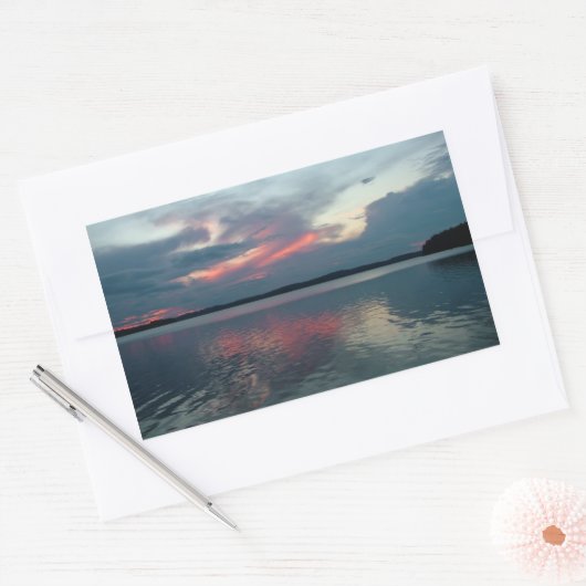 Pastel Sunset aangepaste stickers (Envelop)
