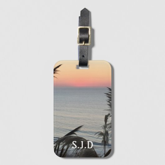 Pastel Sunset Bagagelabel (Voorkant (verticaal))