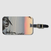 Pastel Sunset Bagagelabel (Voorkant (horizontaal))