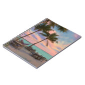 Pastel Sunset Beach Hammock Paradise Art Notitieboek (Linkerzijde)