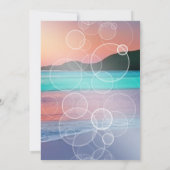 Pastel Sunset Beach Ocean Verjaardagsfeest Kaart (Achterkant)