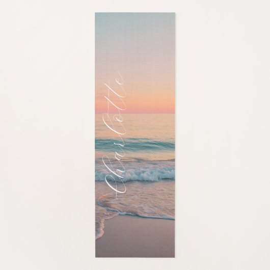 Pastel Sunset Custom  Yogamat (Voorkant)