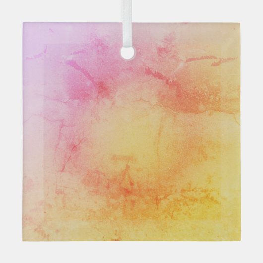 Pastel Sunset Glass Ornament (Voorkant)