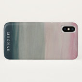 Pastel Sunset | Monogram iPhone-geval Case-Mate iPhone Case (Achterkant (horizontaal))