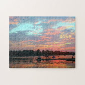 Pastel Sunset on water Legpuzzel (Horizontaal)