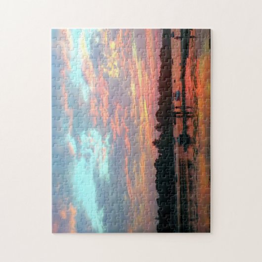 Pastel Sunset on water Legpuzzel (Verticaal)