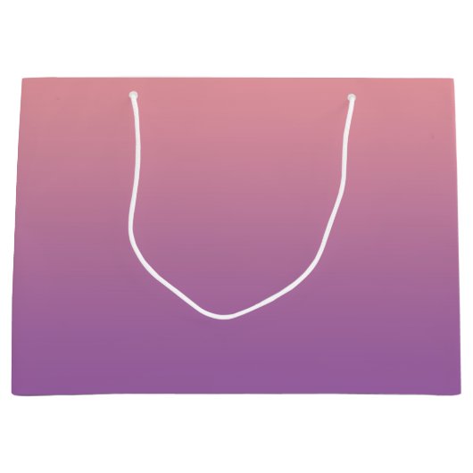 Pastel Sunset Pink Paars Ombre Gradient Groot Cadeauzakje (Voorkant)