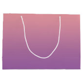 Pastel Sunset Pink Paars Ombre Gradient Groot Cadeauzakje (Achterkant)